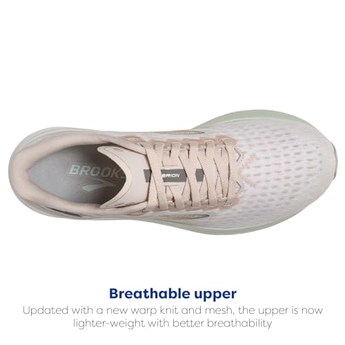 Brooks Women’s Hyperion Neutral Running Shoe - Crystal Grey/Blue Glass/White - 10 Medium