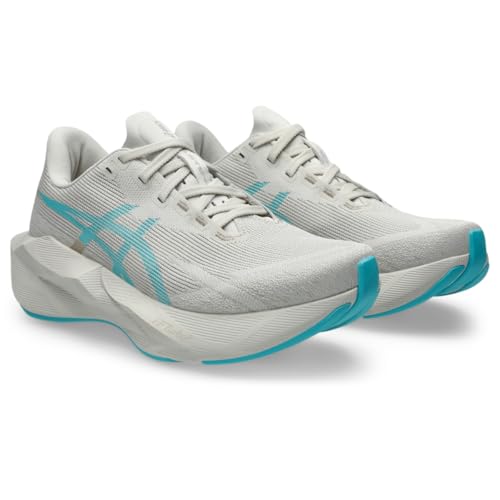 ASICS Women's NOVABLAST 6 Running Shoes, 8, Soft Oat/Energy Aqua