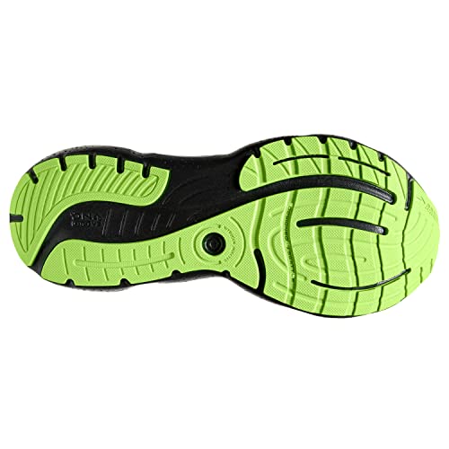 Brooks Men’s Glycerin StealthFit 20 Neutral Running Shoe - Black/Pearl/Green Gecko - 7.5 Medium