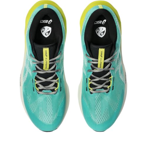 ASICS Men's NOVABLAST 5 TR Running Shoes, 12, Aurora Green/Light DUST