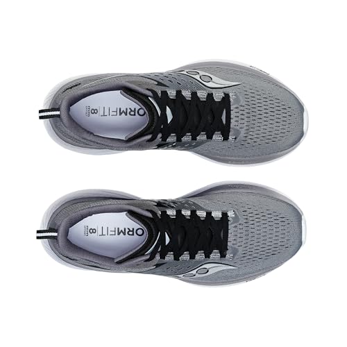 Saucony Men's Ride 17 Sneaker, Cinder/Black, 12