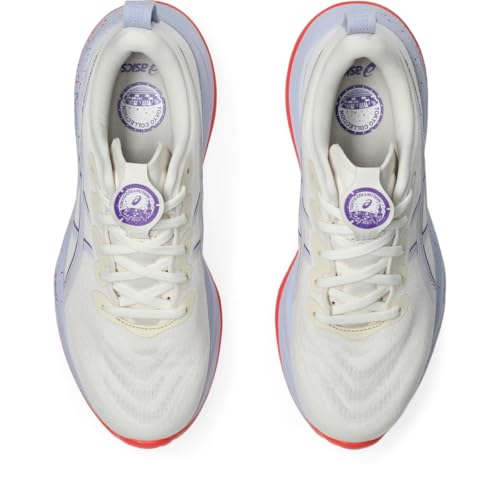ASICS Women's Gel-Cumulus 27 Tokyo Running Shoes, 12, Cream/EDO Purple