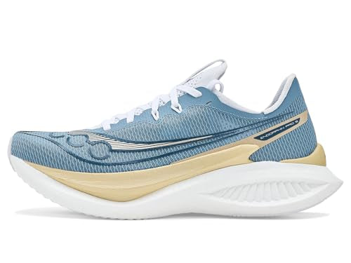 Saucony Women's Endorphin Pro 5 Sneaker, Storm/Gilded, 11.5