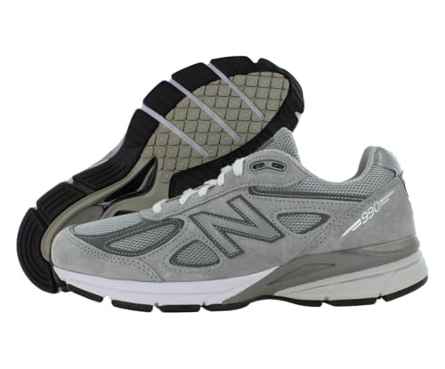 New Balance Men's 990v4 Grey Running Shoes, Size 11