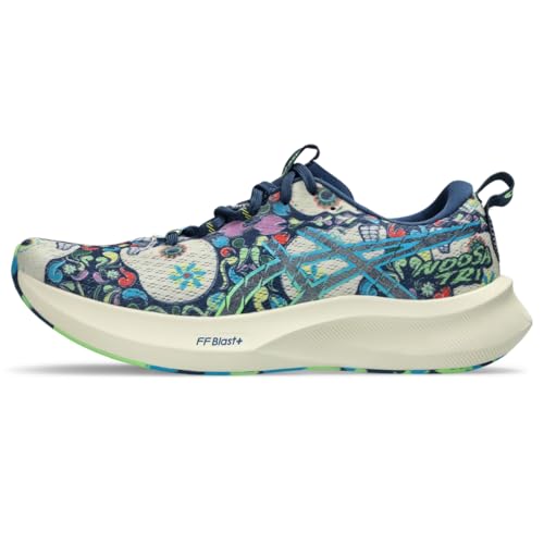 ASICS Men's Noosa TRI 16 Running Shoes, 11, Midnight Blue/Lime Burst