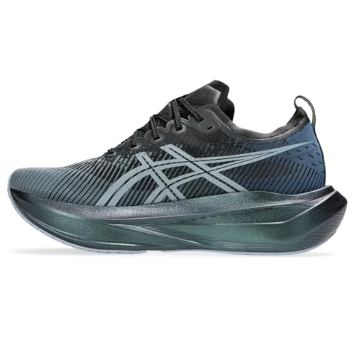 ASICS Unisex MEGABLAST Running Shoes, 8.5M / 10W, Black/White