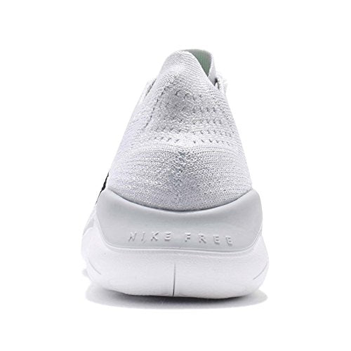 Nike Womens WMNS Free Rn Flyknit 2018 942839 100 - Size 7.5W White/Black