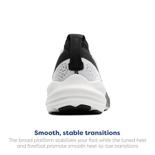 Brooks Women’s Glycerin Stealthfit 22 Neutral Running Shoe - White/Grey/Black - 10 Medium