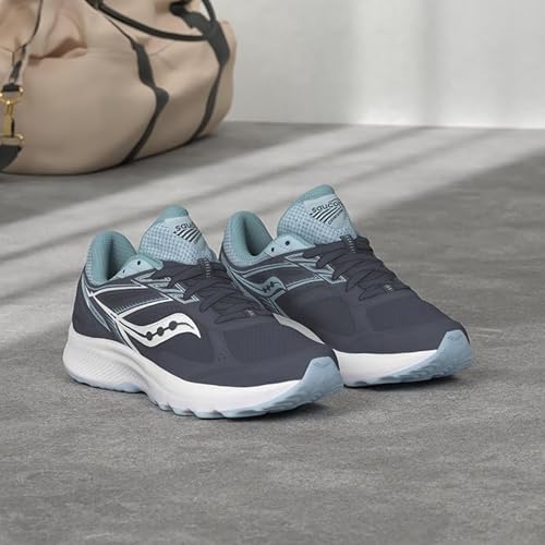 Saucony Women's Cohesion 14 Sneaker, Navy/Sky, 8
