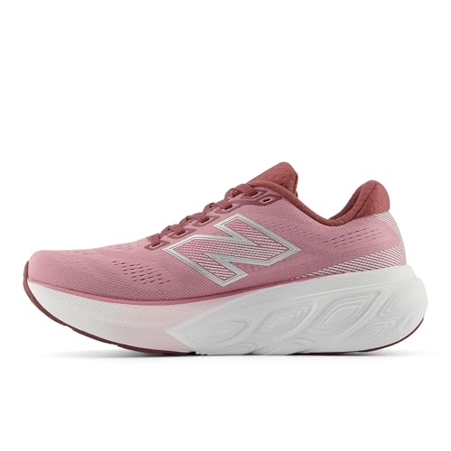 New Balance Women's Fresh Foam X 880 V15 Running Shoe, Washed Burgundy/Pink Taffy/Silver Metallic, 9 M