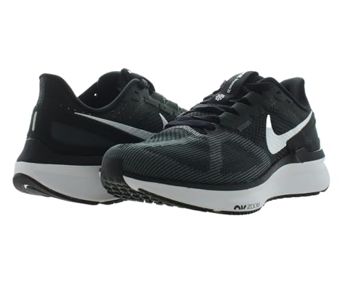 NIKE Air Zoom Structure 25 Men's Trainers, Black Laser Fuchsia Anthracite, 10.5 US
