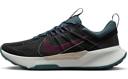 Nike Women's WMNS Juniper Trail 2 Nn Low, Black Night Maroon Deep Jungle, 7 US