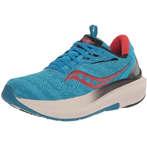 Saucony Men's Echelon 9 Sneaker, Ocean/Redrock, 10