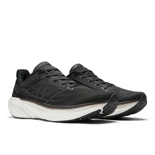 New Balance Men's Fresh Foam X 1080 V13 Running Shoe, Black/White, 10 N