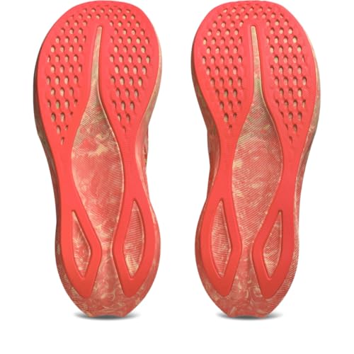 ASICS Women's Noosa TRI 16 Running Shoe, 6.5, Orange Glow/Flash RED
