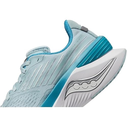 Saucony Women's Endorphin Shift 3 Sneaker, Glacier/Ink, 8.5