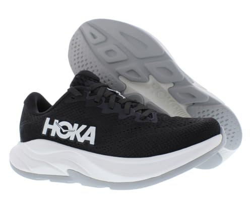 HOKA Rincon 4 Womens Shoes Size 9, Color: Black/White - alternate view 2