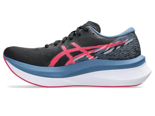 ASICS Women Magic Speed 4 Running Shoe, BLACK/WINTER SEA, 11
