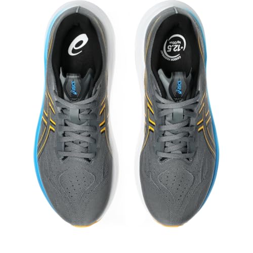 ASICS Men's GT-2000 14 Running Shoes, 10.5, Steel Grey/YAMABUKI