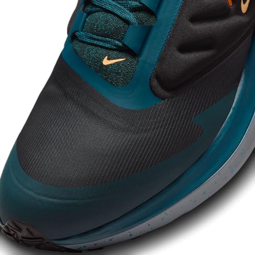 Nike Air Winflo Shield Lowman, Black Safety Orange Geode Teal, 9 US