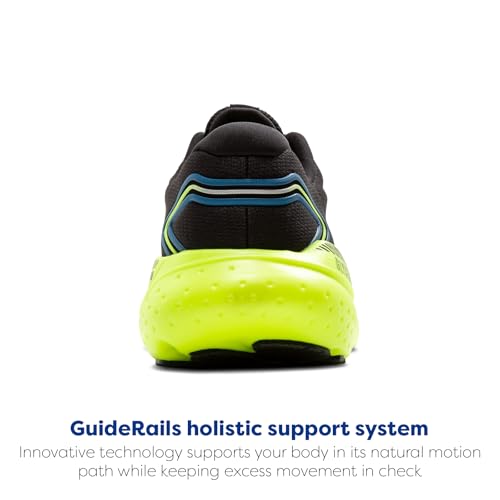 Brooks Men's Glycerin GTS 21 Supportive Running Shoe - Black/Blue/Nightlife - 10 Medium