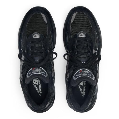 New Balance Unisex Made in USA 990 V6 Sneaker,Black/Black,Men 10 / Women 11.5