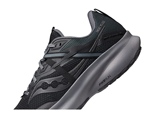 Saucony Men's Ride 15 Tr Trail Running Shoe, Black/Charcoal, 9.5