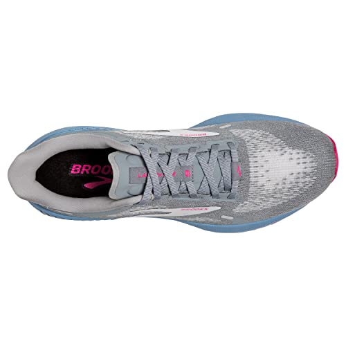 Brooks Women’s Launch GTS 9 Supportive Running Shoe - Grey/Blue/Pink - 12 Medium