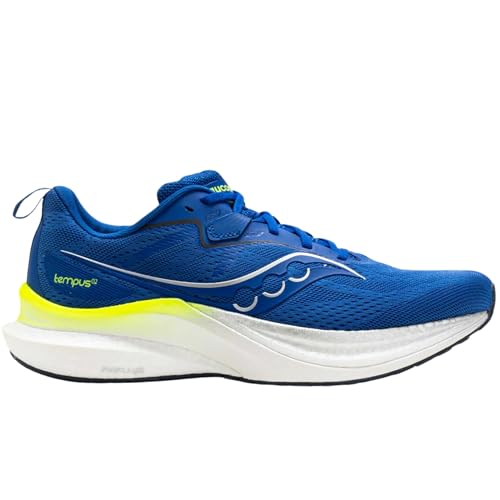 Saucony Men's Tempus 2 Sneaker, Lapis/White, 10