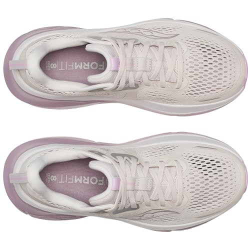 Saucony Women's Guide 18 Sneaker, Moon/Quail, 8