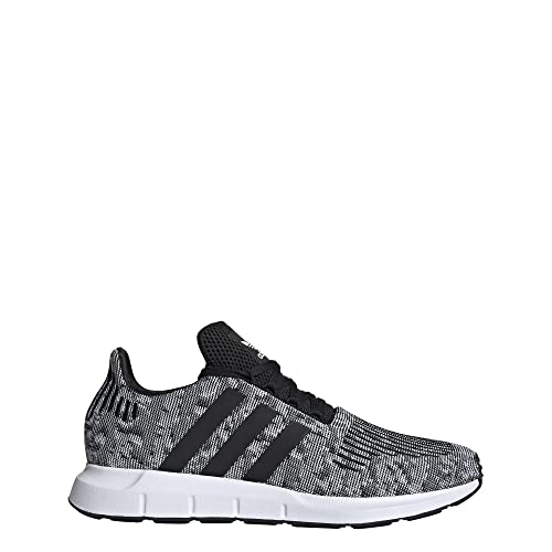 adidas Originals Men's Swift Run Shoe, Core White/Core White/Black, 10