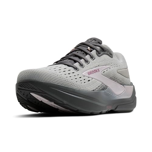 Brooks Women’s Ghost Max 3 Neutral Running & Walking Shoe - Harbor Mist/Poppy Seed/Pink - 8 Medium