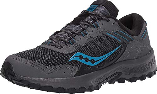Saucony Men's Versafoam Excursion TR13 Trail Running Shoe, Charcoal/Blue, 11.5 M US