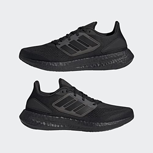 adidas Mens Pureboost 22 Black/Black/Black 12.5