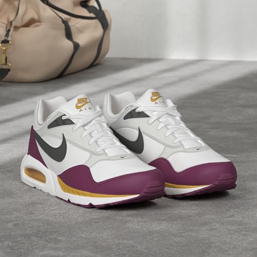 Nike Women's Air Max Correlate Shoes, White/Dark Grey-University Gold-Rave Pink, Size 7