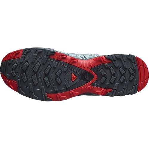Salomon Men’s XA PRO 3D Gore-Tex Waterproof Trail Running Shoes - Lead/Black/Barbados Cherry - 12