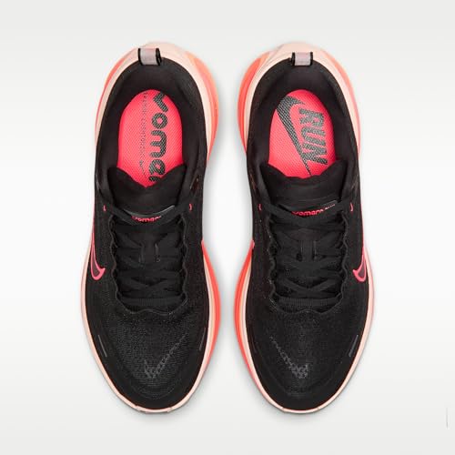 Nike Vomero Plus Women's Road Running Shoes (Black/Washed Coral/Bright Mango/Hot Lava) Size 7