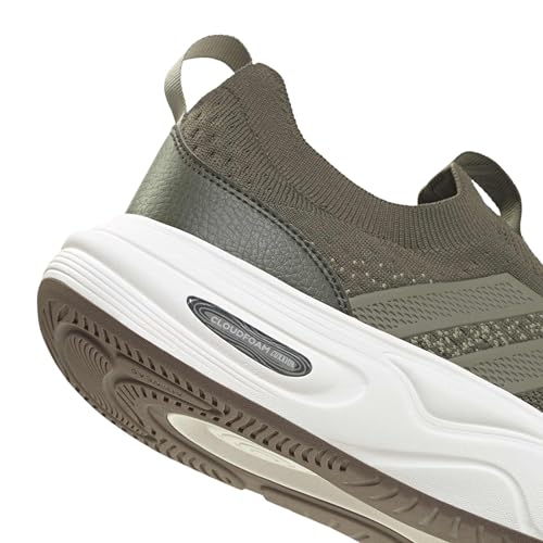 adidas Men's Cloudfoam Cuxxion - Sock, Night Cargo/Silver Pebble/Tent Green, 13