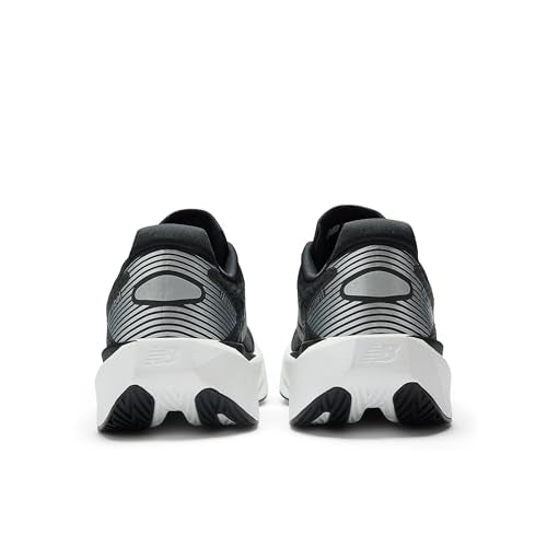New Balance Men's FuelCell Rebel V5 Running Shoe, Black/Silver Metallic/White, 10 M