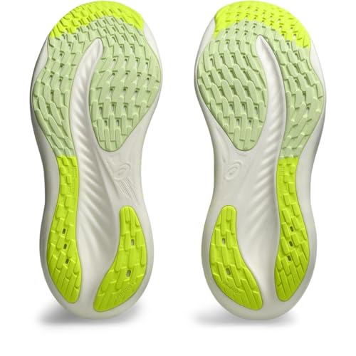 ASICS Women's Gel-Nimbus 26 Running Shoes, 11, Light Celadon/Safety Yellow