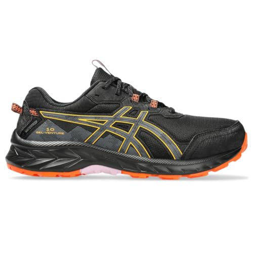 ASICS Women's Gel-Venture 10 Waterproof Trail Running Shoes, 5, Black/Carrier Grey
