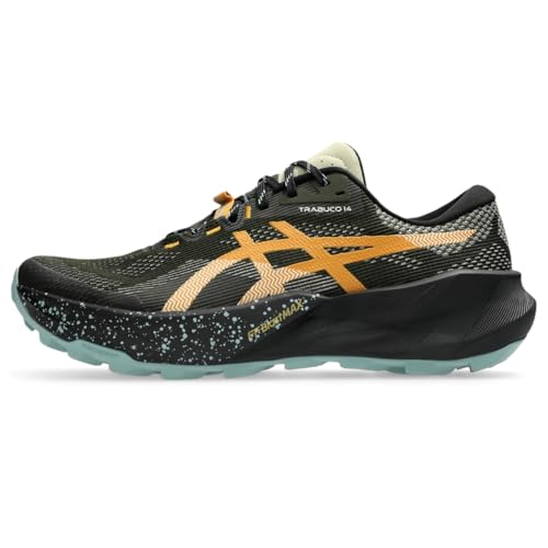 ASICS Men's Trabuco 14 Running Shoes, 13, Vintage Khaki/Black