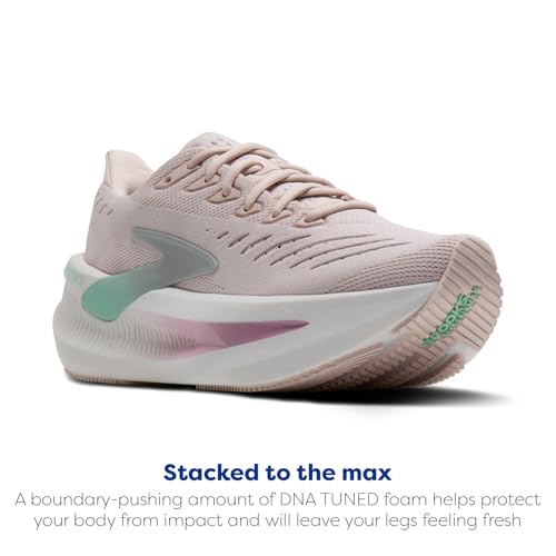 Brooks Women’s Glycerin Max 2 Neutral Running & Walking Shoe - Pink/Yucca/Metallic - 9 Medium