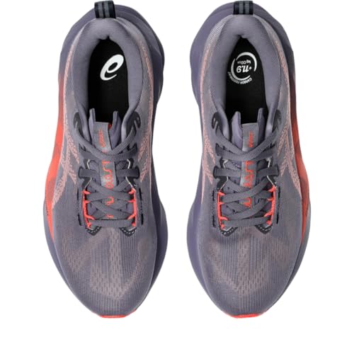 ASICS Women's NOVABLAST 5 Running Shoes, 10, Greyish Purple/Coral Reef - alternate view 7