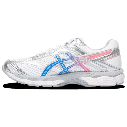 ASICS Gel-Cumulus 16 - Men's Casual Running Shoes (White/Pure Silver/Blue) Size 9