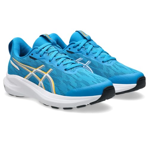 ASICS Kid's GT-1000 14 Grade School Running Shoes, 6.5, Aegean Blue/YAMABUKI