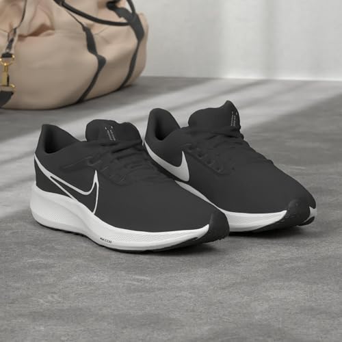 Nike Men's Air Zoom Pegasus Sneaker, Black White Dark Smoke Grey, 10 US