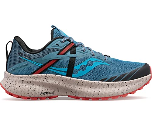 Saucony Women's Ride 15 Tr Trail Running Shoe, Mist/Ember, 8