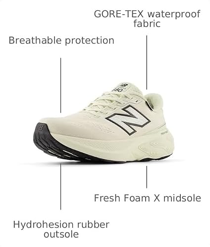 New Balance Women's Fresh Foam X 880 V15 Gore-TEX Running Shoe, Permafrost/Mineral/Black, 8 W
