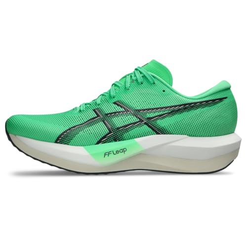 ASICS Unisex Magic Speed 5 Running Shoes, 5.5M / 7W, Vital Green/Carrier Grey
